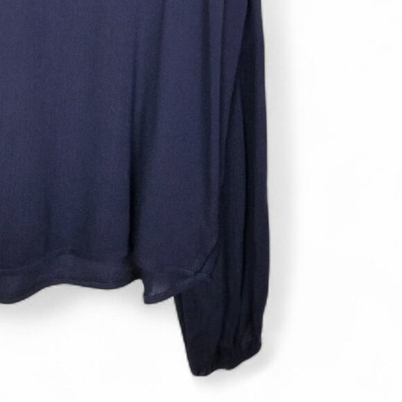 Vintage Havana Est 1954 Boho Blouse Embroidered V-Neck Keyhole #CC4619 Black - L - Picture 5 of 9